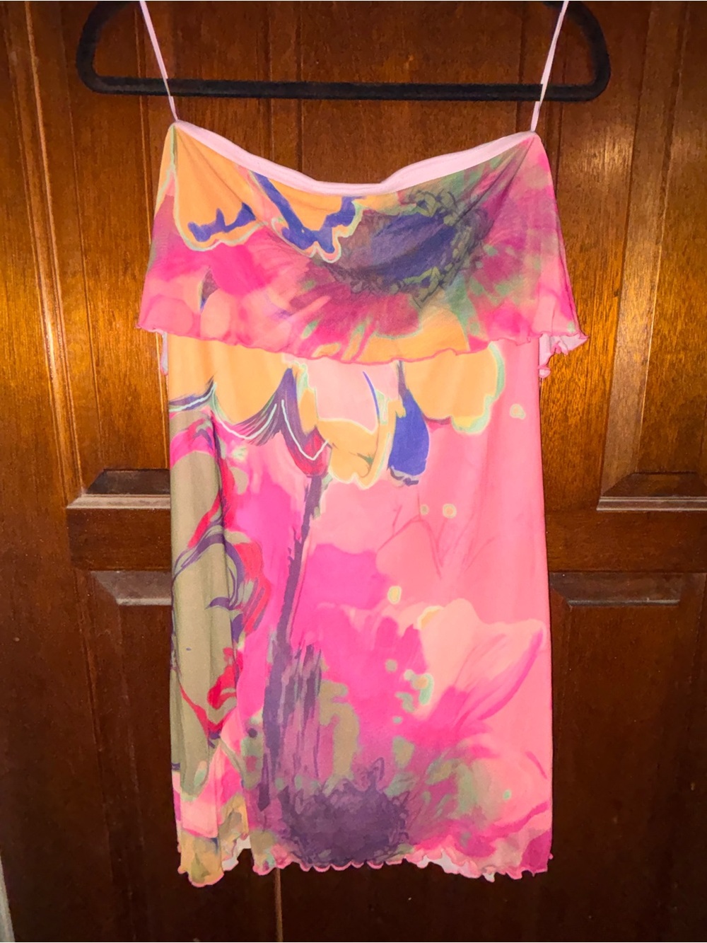 Steve Madden Bryar Printed Strapless Mini Dress NWT SZ Large